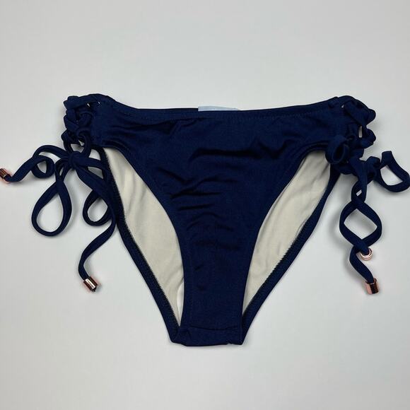 EberJey Beach Glow Jagger Bikini Bottom Navy Small - Picture 1 of 7